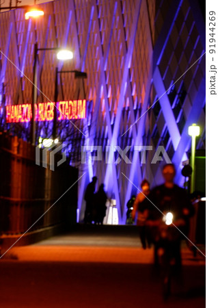 東大阪花園ラグビー場の夕景 東大阪花園ラグビー場の夕景 91944269