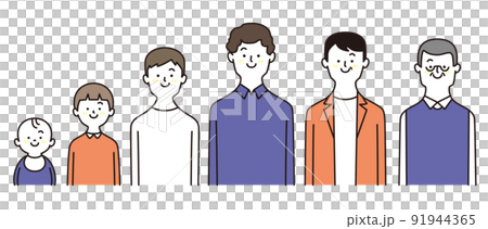 男一代上身微笑2022流行色 91944365