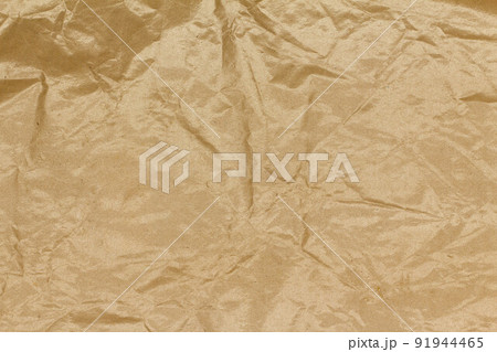 Beige paper texture. Abstract background. Smooth brown wrapping kraft paper. Copy space for text 91944465