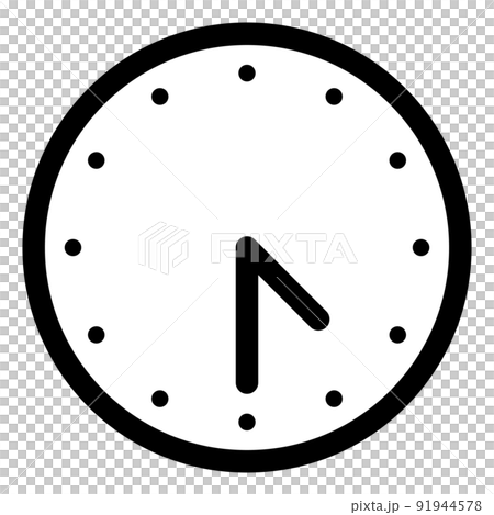 4時30分を示すシンプルな時計の文字盤 91944578