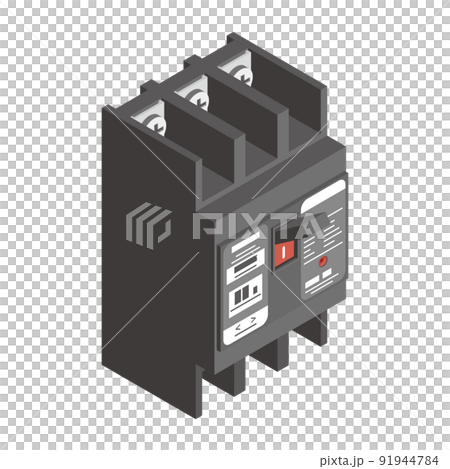 サーキットブレーカー アイソメトリックイラスト サーキットブレーカー アイソメトリックイラスト 91944784