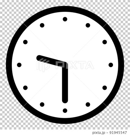 顯示 9:30 的簡單鐘面 91945547