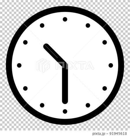 A simple clock face showing 10:30 91945618