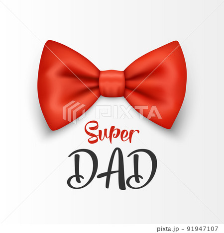 Fathers Day Poster Or Banner Template With Symbol Of Dad From
