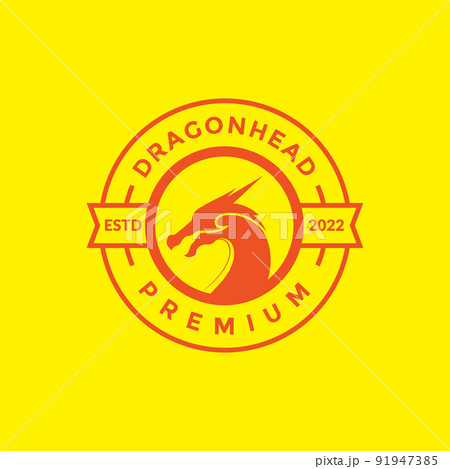 badge with head dragon side logo design vector graphic symbol icon illustration creative idea badge with head dragon side logo design vector graphic symbol icon illustration creative idea 91947385