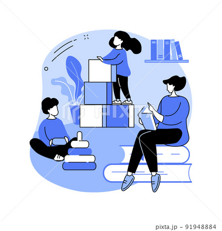 Nursery school abstract concept vector illustration. 91948884