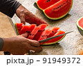 Slices of watermelon 91949372
