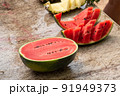 Slices of watermelon 91949373