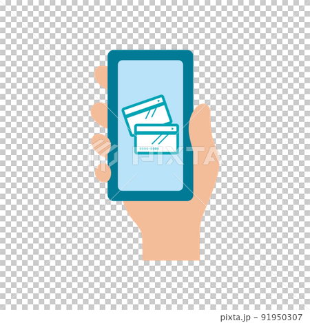 Icon_Smartphone_Hand_Credit card_No main line 91950307