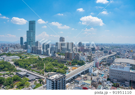 【大阪】通天閣の特別野外展望台から見る大阪市街【新世界】 【大阪】通天閣の特別野外展望台から見る大阪市街【新世界】 91951110