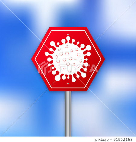 Virus protection. Virus germs. Security shield. Immune system. People vaccination. Vector illustration. 91952168