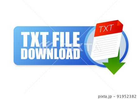 TXT file icon. Spreadsheet document type. Modern flat design graphic illustration. Vector TXT icon. 91952382