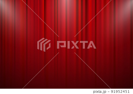 Old Movie ending screen background, the end vintage styled vector illustration. 91952451