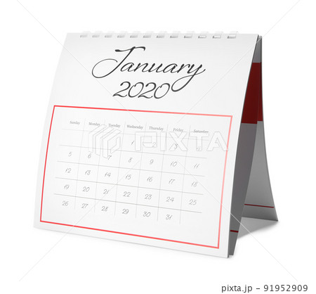 Paper calendar isolated on white. Planning concept Paper calendar isolated on white. Planning concept 91952909