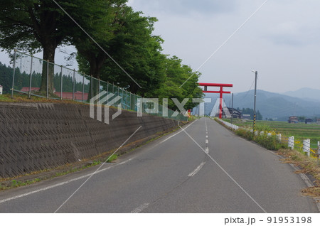 神社の置物 91953198