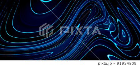 Liquid marbling paint texture background. Fluid painting abstract texture, Intensive color mix wallpaper. 91954809