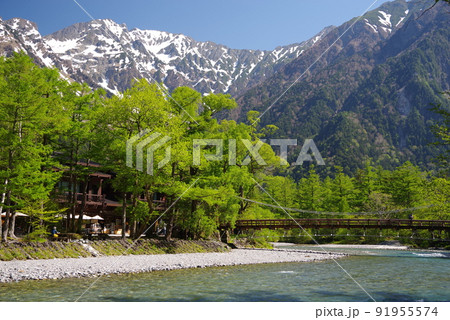 初夏の上高地【河童橋周辺の絶景】 初夏の上高地【河童橋周辺の絶景】 91955574