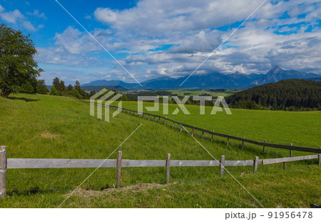 Amazing nature of Bavaria in the Allgau district of the German Alps 91956478