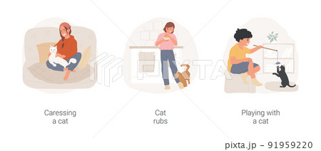 Cute Cat Receive Love Message Cartoon Vector Icon Illustration. Animal Icon  Concept Isolated Premium Vector. Flat Cartoon Style 5559913 Vector Art at  Vecteezy