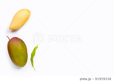 Tropical fruit, Mango on white background. Tropical fruit, Mango on white background. 91959338