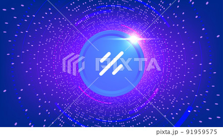 Project Galaxy (GAL) coin banner. GAL coin cryptocurrency concept banner background. 91959575