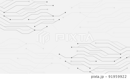 High-tech technology texture circuit board texture. Abstract background with electronic motherboard vector illustration. 91959922
