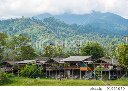 The beautiful landscape of Kiriwong village in Nakhon Si Thammarat province, the purest air and the best atmosphere in Thailand. The beautiful landscape of Kiriwong village in Nakhon Si Thammarat province, the purest air and the best atmosphere in Thailand. 91961070