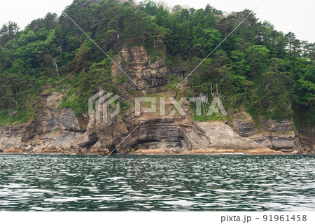 三陸海岸断崖 91961458