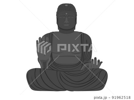 大仏　奈良の大仏　盧舎那仏坐像 91962518