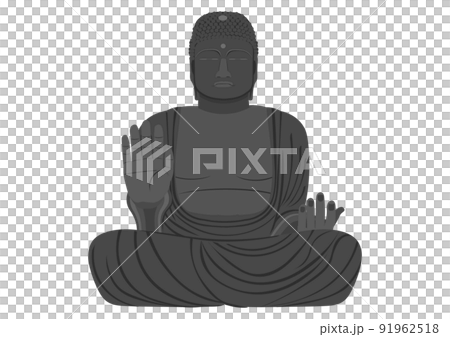 大仏　奈良の大仏　盧舎那仏坐像 91962518