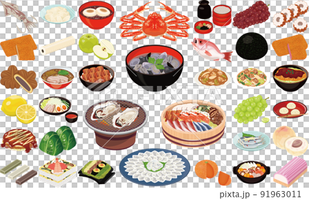 中國地區的人氣美食和特產圖解①（雪蟹、烤牡蠣、河豚生魚片、禦好燒、蛤蜊） 91963011