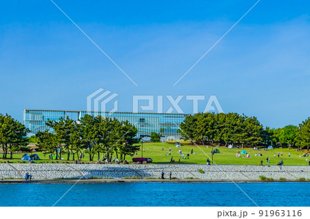 【東京の都市風景】葛西臨海公園周辺の都市風景 【東京の都市風景】葛西臨海公園周辺の都市風景 91963116