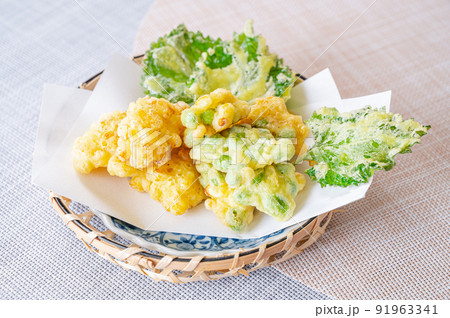 夏野菜の天ぷら盛合せ 91963341