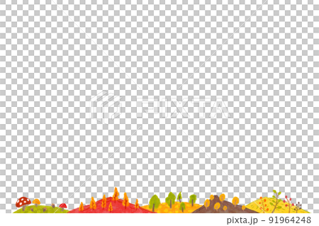 Autumn nature: hand drawn background illustration 01 91964248