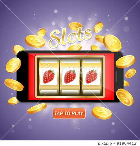 Online slots vector poster banner design template Online slots vector poster banner design template 91964412