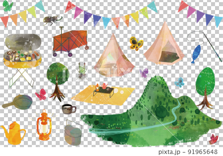 Outdoor illustration material 91965648