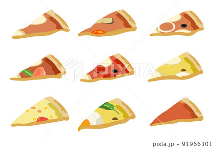 ピザ カット部分 セット アイソメ図 ピザ カット部分 セット アイソメ図 91966301