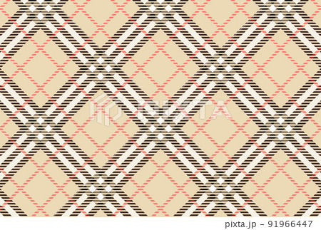 チェック柄の背景イラストイメージ 91966447