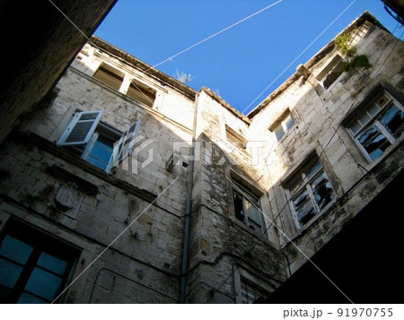 クロアチア スプリット 旧市街の風景 クロアチア スプリット 旧市街の風景 91970755