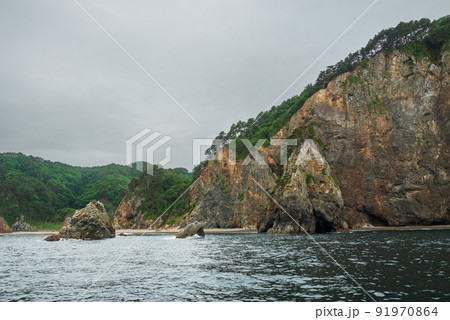 圧巻の海のアルプス北山崎断崖の絶景 91970864