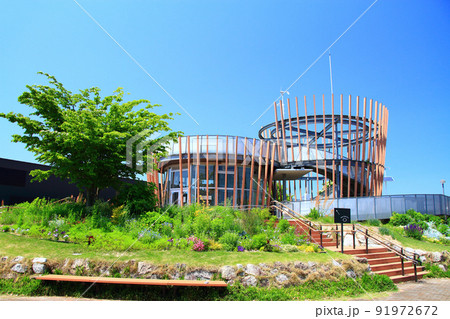 豊田市、鞍ヶ池パーキングエリア展望台の風景 91972672