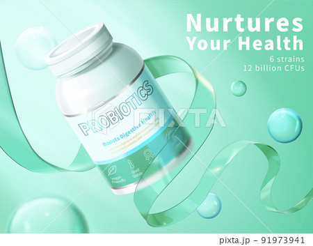 Creative gut supplement ad template Creative gut supplement ad template 91973941