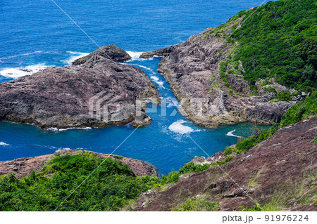 願いが叶うクルスの海を眺める展望台（宮崎県日向市） 91976224