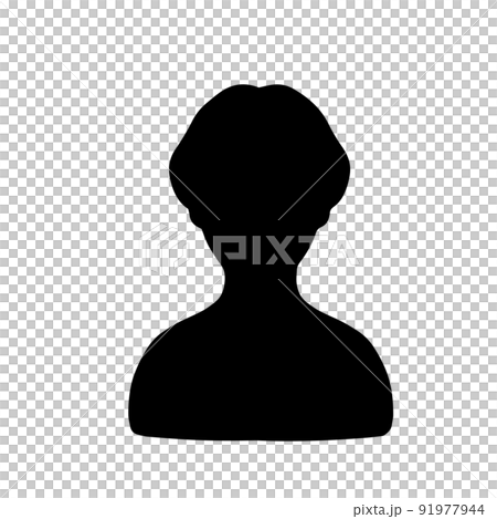 捷徑女性剪影黑色 91977944