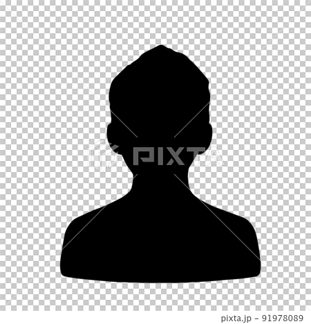 男性形象剪影黑色 91978089