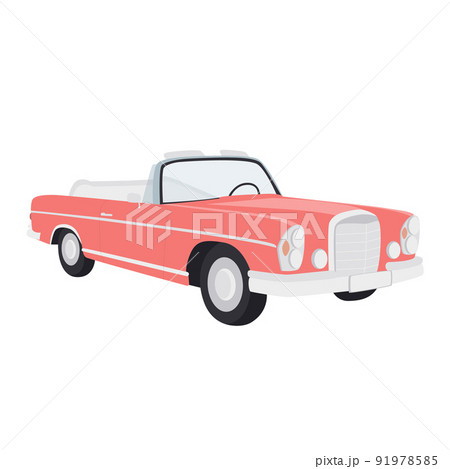 Old car isolated vector illustration Old car isolated vector illustration 91978585
