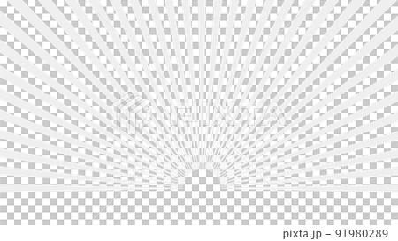 灰色の集中線D　朝日の背景　16：9 91980289