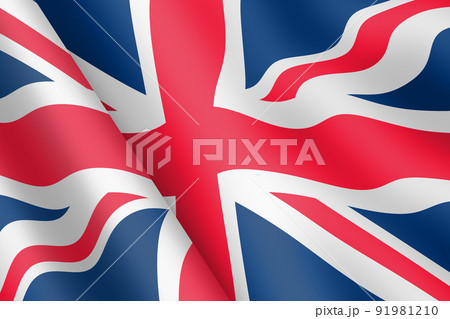 UK Union Jack GB waving flag illustration wind ripple UK Union Jack GB waving flag illustration wind ripple 91981210