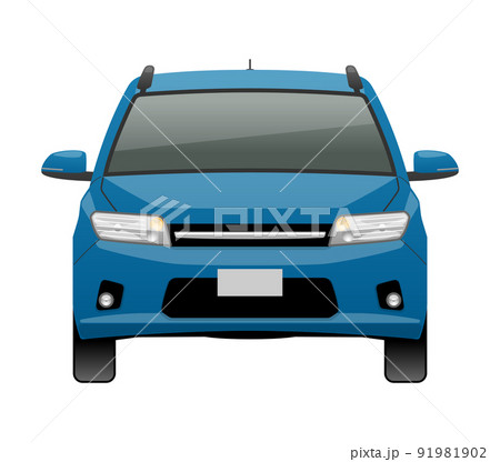 前方から見た車のイラスト（ステーションワゴン） 91981902