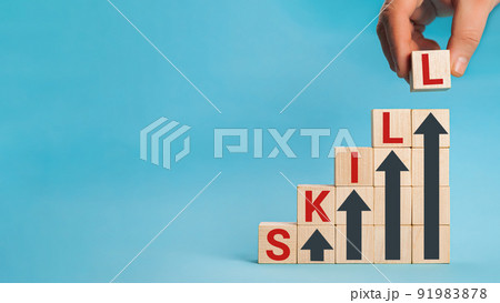 Skill training. Personal development and promoted employee. education, learning, ability. Upskilling Skill training. Personal development and promoted employee. education, learning, ability. Upskilling 91983878